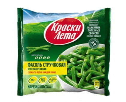 Фасоль стручковая резанная (400гр/8шт) КЛ