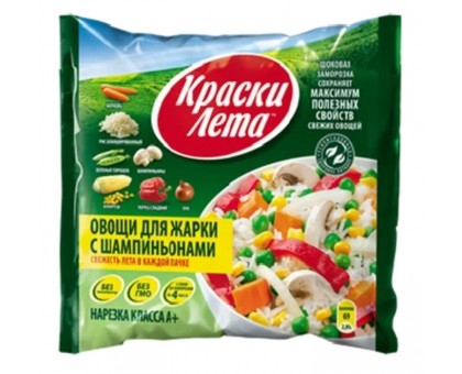 Овощи для жарки с шампиньонами (400гр/20шт) КЛ